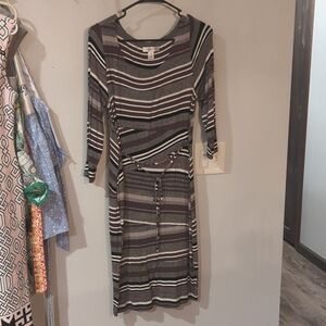 Motherhood Maternity Striped Dress Sz M